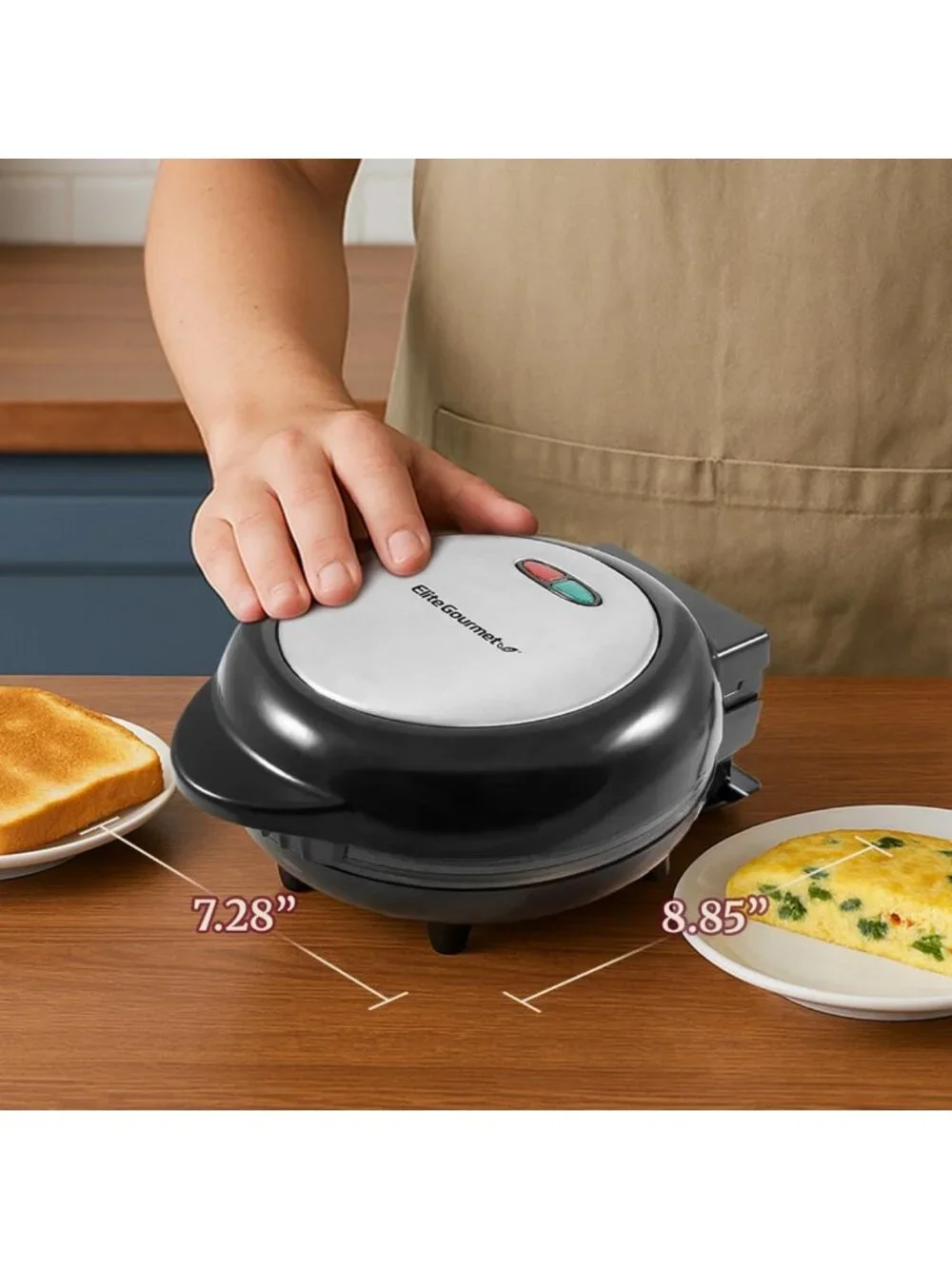 Non-Stick Omelet & Frittata Maker, 6.5-Inch, Easy Clean, Kitchen Essential